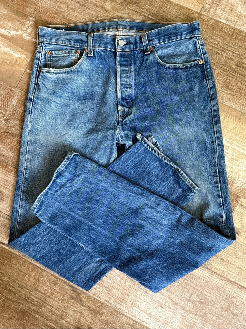 Vintage 90s/Y2K Levi’s 501 Classic Straight-Leg Jeans Size 34 X 34 / Mexico